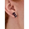 Alex and Ani Hot Wheels Earrings(Pink Car Stud (Shiny Silver))
