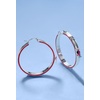 Alex and Ani Hot Wheels Earrings(Racecar Hoop (Shiny Silver))