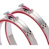 Alex and Ani Hot Wheels Earrings(Racecar Hoop (Shiny Silver))