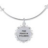Alex and Ani Lotus Peace Bangle(Shiny Silver)