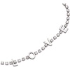 Alex and Ani “Love” Crystal Tennis Bracelet(Stainless Silver)