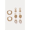 Alex and Ani Love and Luck Earring Sets(Mix & Match Charm Earring Set of 4 (Stainless Gold))