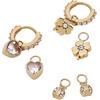 Alex and Ani Love and Luck Earring Sets(Mix & Match Charm Earring Set of 4 (Stainless Gold))