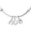 Alex and Ani Love and Luck Multi-Charm Bangle(Silver)