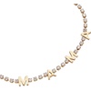 Alex and Ani Mama’ Crystal Tennis Bracelet(Stainless Gold)