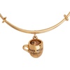 Alex and Ani Mama Needs Coffee’ Mug Charm Bangle(Mama Needs Coffee – Gold)