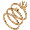 Alex and Ani Mixed Woodland Stacking Ring Set of 3 – Fall Charm, Gold Finish, Nickel-Free, Size 7, Perfect Layered Look, Autumn Magic Jewelry