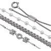 Alex and Ani Mom Pearl Stranded Bracelet Set(Stainless Silver)