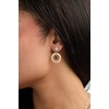 Alex and Ani Moon Magic Earrings(Moon Phase Statement Earring (Two Tone))