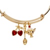 Alex and Ani My Cherry Amour Multi Charm Expandable Wire Bracelet for Women – Shiny Gold, Nickel-Free Cute Jewelry, Trendy Bracelet Gift for Women