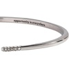Alex and Ani “Opportunity is Everywhere” Open Tusk Ring(Stainless Steel Silver)