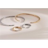 Alex and Ani “Opportunity is Everywhere” Open Tusk Ring(Stainless Steel Silver)