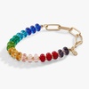 Alex and Ani Rainbow Beaded + Chain Stretch Bracelet