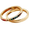 Alex and Ani Rainbow Ombre Pave Jewelry(Rainbow Ombre Ring Set of 2)