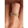 Alex and Ani Rope Stacking Ring Set of 3(Stainless Gold)