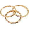 Alex and Ani Rope Stacking Ring Set of 3(Stainless Gold)