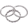 Alex and Ani Rope Stacking Ring Set of 3(Stainless Silver)