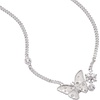 Alex and Ani SOM – Glass Butterfly Inline Necklace, Shiny Silver