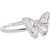 Alex and Ani SOM – Glass Butterfly Statement Ring, Shiny Silver