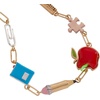 Alex and Ani School-Themed Charm Bracelet for Women – Ideal Gift for Teachers & Students(Tri-Tone)
