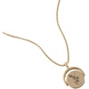 Alex and Ani September Birthstone and Flower Flip Charm Necklace(Stainless Gold)