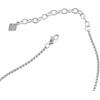 Alex and Ani September Birthstone and Flower Flip Charm Necklace(Stainless Silver)
