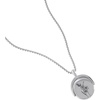 Alex and Ani September Birthstone and Flower Flip Charm Necklace(Stainless Silver)