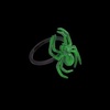 Alex and Ani Spider Ring – Glow in the Dark Adjustable Size 7 Statement Jewelry – Detailed Spider Design, Halloween Accessory, Captivates Day or Night