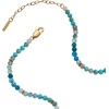 Alex and Ani Turquoise Ombre Semi-Precious Beaded Anklet(Turquoise Ombre Semi-Precious Beaded Necklace)