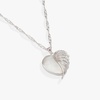 Protection Charm Necklace with Angel Wings