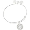 ALEX AND ANI Barbie™ Bracelets(Silhouette Pave Charm Bangle (Shiny Silver))