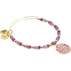 Alex and Ani Willy Wonka  Beaded Expandable Bangle Bracelet Shiny Gold Multi  Necklaces