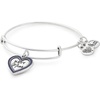 Alex and ANI Women’s Navy Mom Bangle Bracelet, Rafaelian Silver