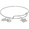 Alex and Ani 2023 Graduation Cap Charm Bangle Bracelet(Shiny Silver)