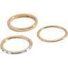 Alex and Ani Baguette Stacking Ring Set of 3(Stainless Gold)