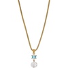 Alex and Ani Coin Pearl Drop Gold Jewelry(Coin Pearl Drop Pendant Necklace)