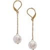 Alex and Ani Coin Pearl Drop Gold Jewelry(Coin Pearl Lever Back Earring)