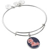 Alex and Ani Collaborations Expandable Bangle for Women, Collegiate Charms, Shiny Finish, 2 to 3.5 in(University of Mississippi)