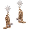 Alex and Ani Cowgirl Earrings(Cowgirl Boot Statement Earrings)