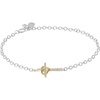 Alex and Ani Cross And Heart Necklace, Sterling Silver(Charm Bracelet)