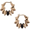 Alex and Ani Crystal Bat Hoop Earrings(Gold)