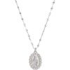 Alex and Ani Divine Guides Mary Pendant Necklace(Shiny Silver)
