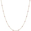 Alex and Ani Enamel Dot Chain Necklace(Red)