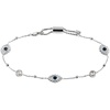 Alex and Ani Evil Eye Anklet(Stainless Silver)