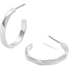 Alex and Ani Faceted Hoop Earrings