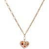 Alex and Ani Gemmy Heart Pendant Necklace, Shiny Gold