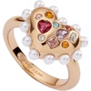 Alex and Ani Gemmy Heart Statement Ring, Shiny Gold