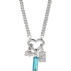 Alex and Ani Girl Mom Interchangeable Charm Necklace(Stainless Silver)