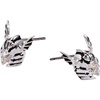 Alex and Ani HOUSE OF THE DRAGON® Earrings – Inspired Hoops & Studs, Nickel-Free, Hypoallergenic Finish(Daemon Targaryen Stud (Antique Silver))