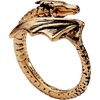 Alex and Ani HOUSE OF THE DRAGON® Syrax Bypass Ring – Sculptural Dragon Design Inspired Jewelry, Nickel-Free, Bold Luxury Statement for Women (Antique Gold)(Syrax Bypass Ring (Antique Gold))